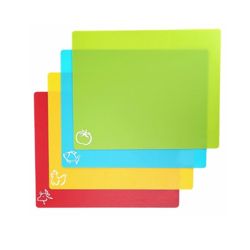 4pcs Flexible Non-Slip Chopping Boards