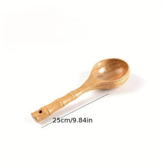 Long Handle Wooden Watering Spoon Kitchen Tool
