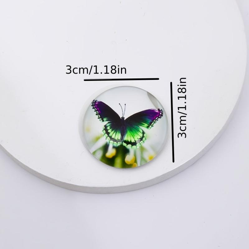 Butterfly Glass Refrigerator Magnets - Personalized Fridge Magnet