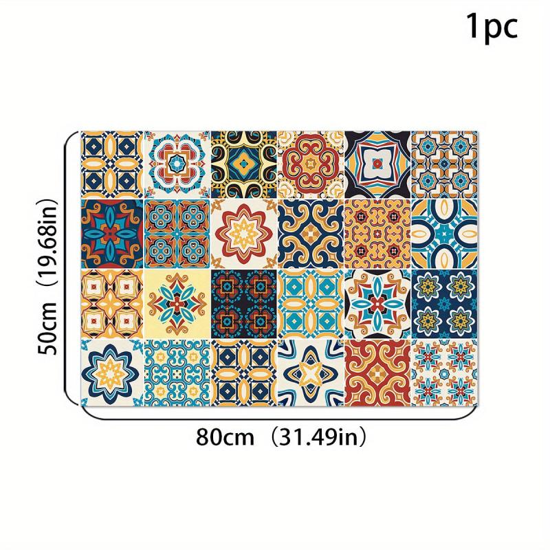 Silicone Drain Mat Flower Pattern Drying Pad Absorbent Tableware Sink Pad