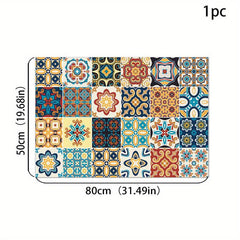 Silicone Drain Mat Flower Pattern Drying Pad Absorbent Tableware Sink Pad