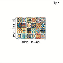 Silicone Drain Mat Flower Pattern Drying Pad Absorbent Tableware Sink Pad