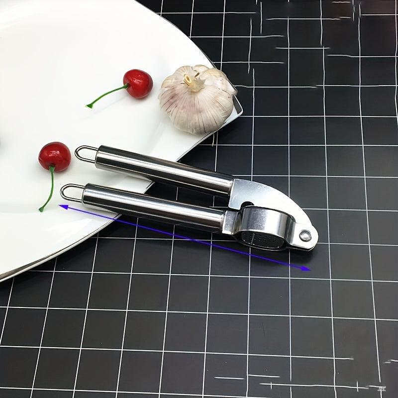 Stainless Steel Garlic Press, Multifunctional Garlic Mincer