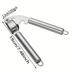 Stainless Steel Garlic Press, Multifunctional Garlic Mincer