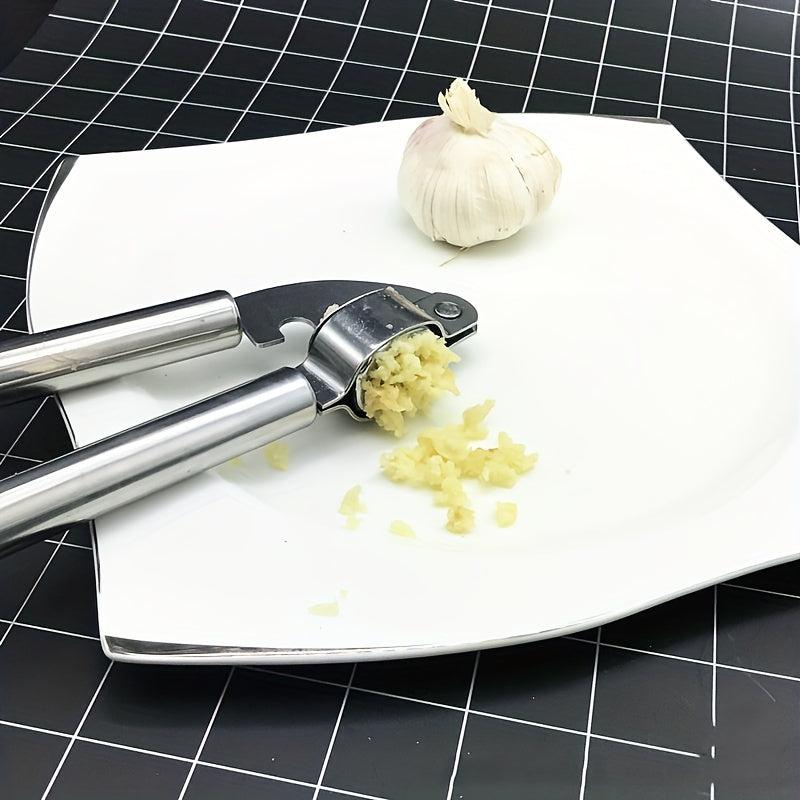 Stainless Steel Garlic Press, Multifunctional Garlic Mincer