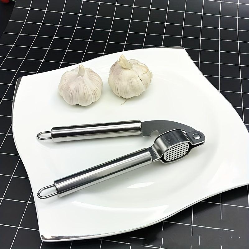 Stainless Steel Garlic Press, Multifunctional Garlic Mincer