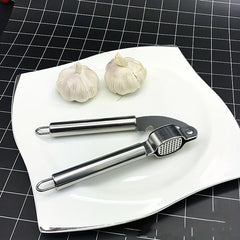 Stainless Steel Garlic Press, Multifunctional Garlic Mincer