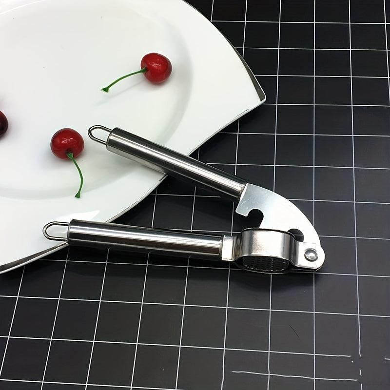 Stainless Steel Garlic Press, Multifunctional Garlic Mincer