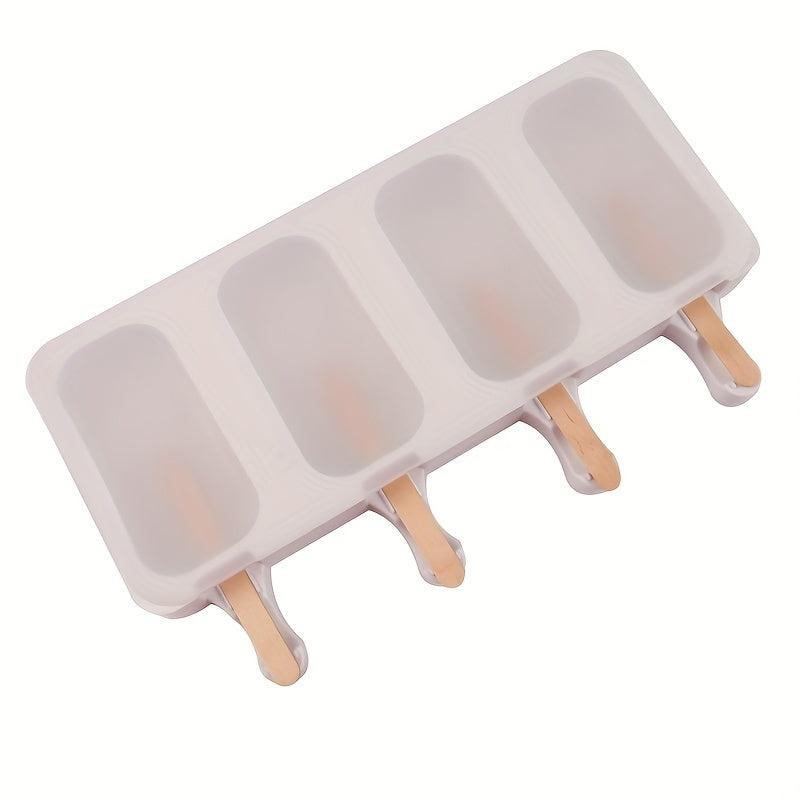 4 Even Diamond Shaped Silicone Mold for Homemade Ice Pops