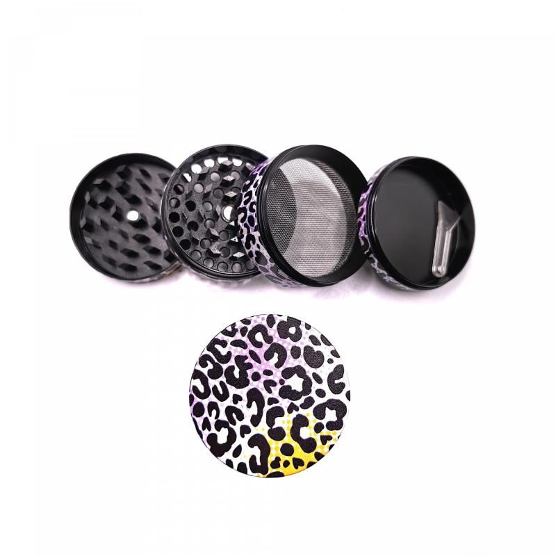 Cow Print Spice Grinder Metal Grinder Kitchen Gadget