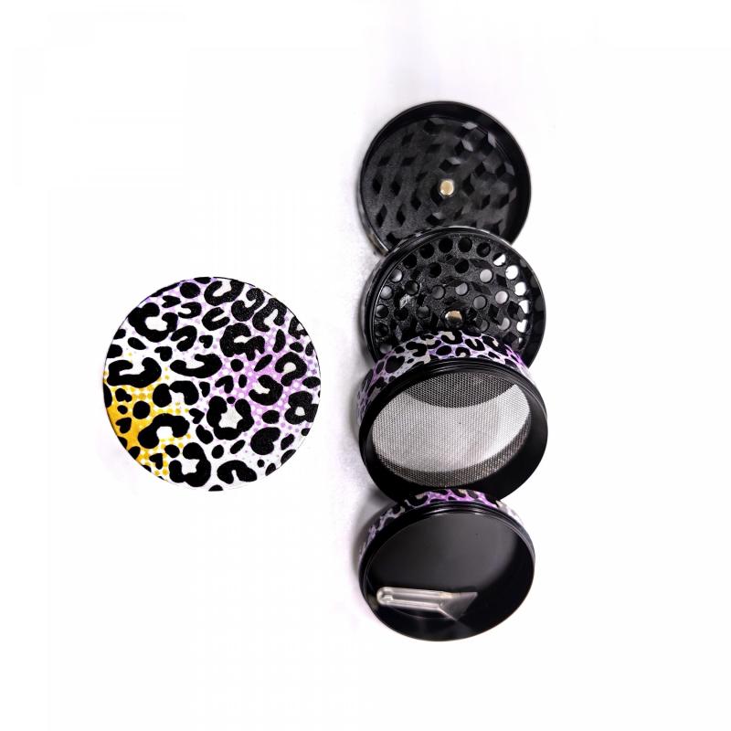 Cow Print Spice Grinder Metal Grinder Kitchen Gadget