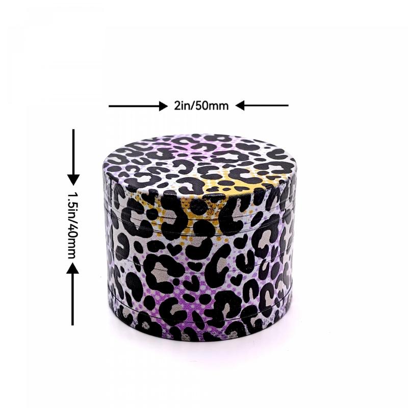 Cow Print Spice Grinder Metal Grinder Kitchen Gadget