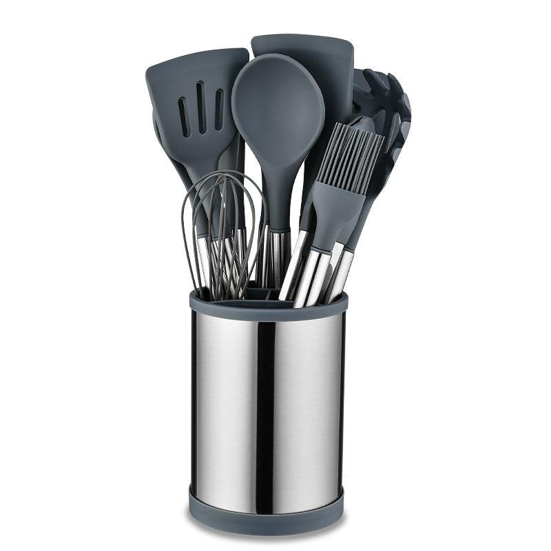 12pcs Silicone Kitchen Utensils Set Non-stick Cooking Spatula Spoon Brush