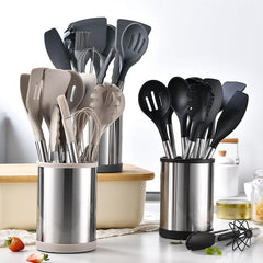 12pcs Silicone Kitchen Utensils Set Non-stick Cooking Spatula Spoon Brush