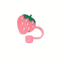 1pc Cartoon Straw Tips Cover for Convenient Drinking