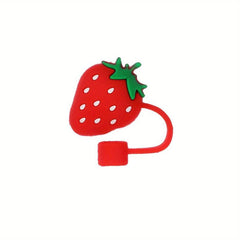 1pc Cartoon Straw Tips Cover for Convenient Drinking