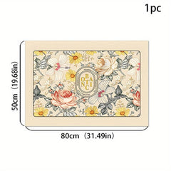 Silicone Drain Mat Flower Pattern Drying Pad Absorbent Tableware Sink Drain Pad