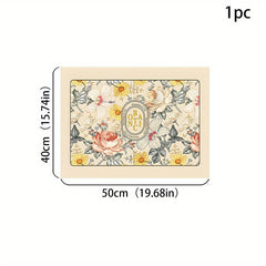 Silicone Drain Mat Flower Pattern Drying Pad Absorbent Tableware Sink Drain Pad
