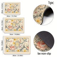 Silicone Drain Mat Flower Pattern Drying Pad Absorbent Tableware Sink Drain Pad