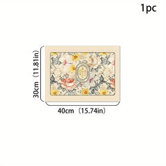 Silicone Drain Mat Flower Pattern Drying Pad Absorbent Tableware Sink Drain Pad