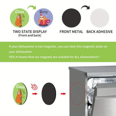 Dishwasher Magnet Clean Dirty Sign Double Sided Universal