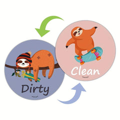 1pc Double Sided Dishwasher Magnet Clean Dirty Sign