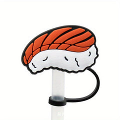 1pc Cartoon Silicone Straw Tips Cover Creative Reusable Drinking Straw Toppers
