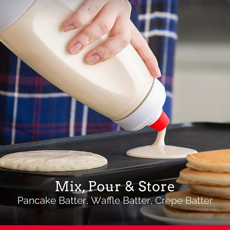 36oz Pancake Batter Dispenser with Blender Ball and Egg Beater