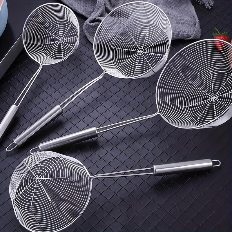 Stainless Steel Strainer Spoon Frying Skimmer Ladle Hot Pot Colander Kitchen