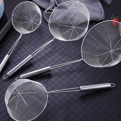 Stainless Steel Strainer Spoon Frying Skimmer Ladle Hot Pot Colander Kitchen