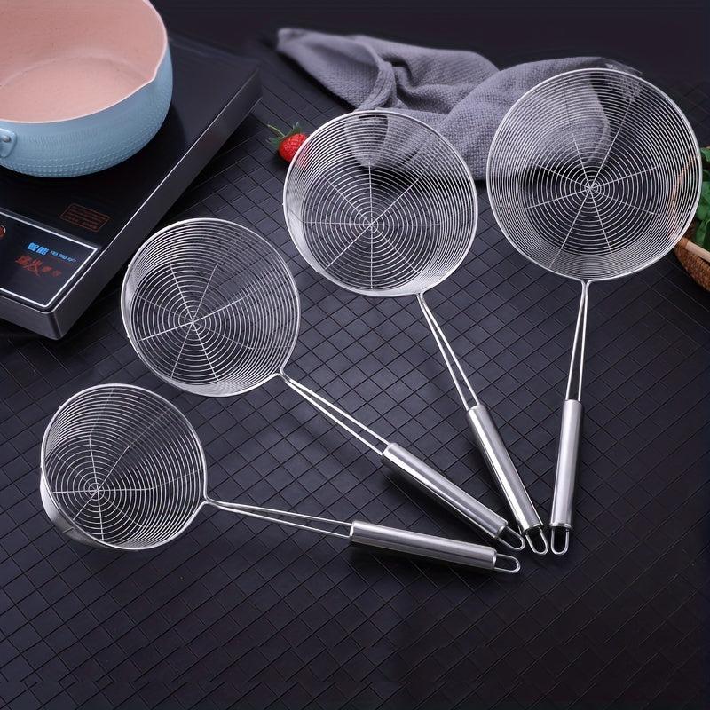 Stainless Steel Strainer Spoon Frying Skimmer Ladle Hot Pot Colander Kitchen