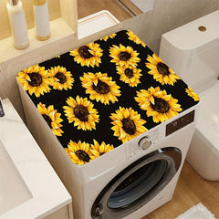 Rubber Dish Drying Mat Sunflower Printed Kitchen Drain Pad