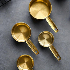 4pcs Stainless Steel Measuring Cups and Spoons Set