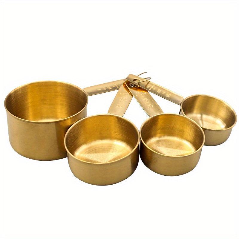 4pcs Stainless Steel Measuring Cups and Spoons Set