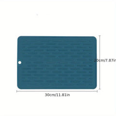 Silicone Dish Drying Mat Easy Clean Eco Friendly Heat Resistant Mat