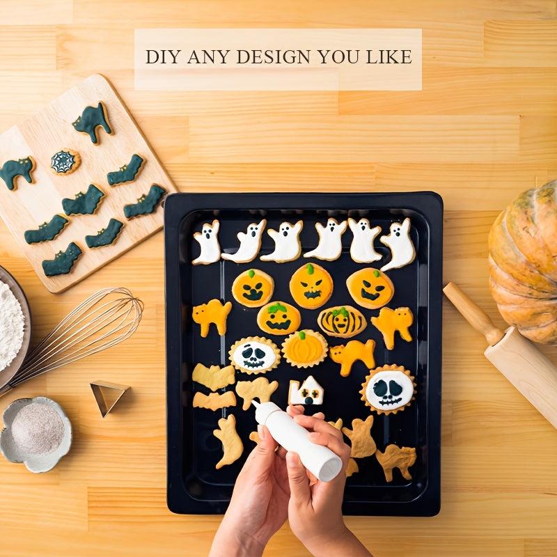 12pcs Halloween Cookie Cutters Stainless Steel Biscuit Molds Kitchen Accessories