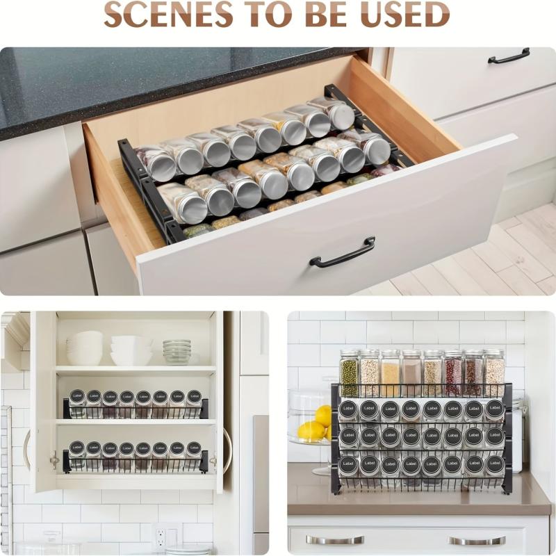 1pc Spice Rack Storage Rack for Small Spaces