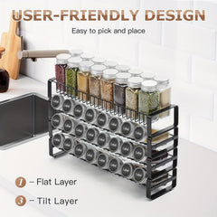 1pc Spice Rack Storage Rack for Small Spaces