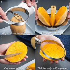 Mango Splitter Peeler Slicer Cutter Remover Core Divider Kitchen Gadget