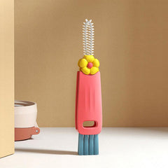 3in1 Bottle Cup Lid Cleaning Brush Multifunctional Tiny Brush