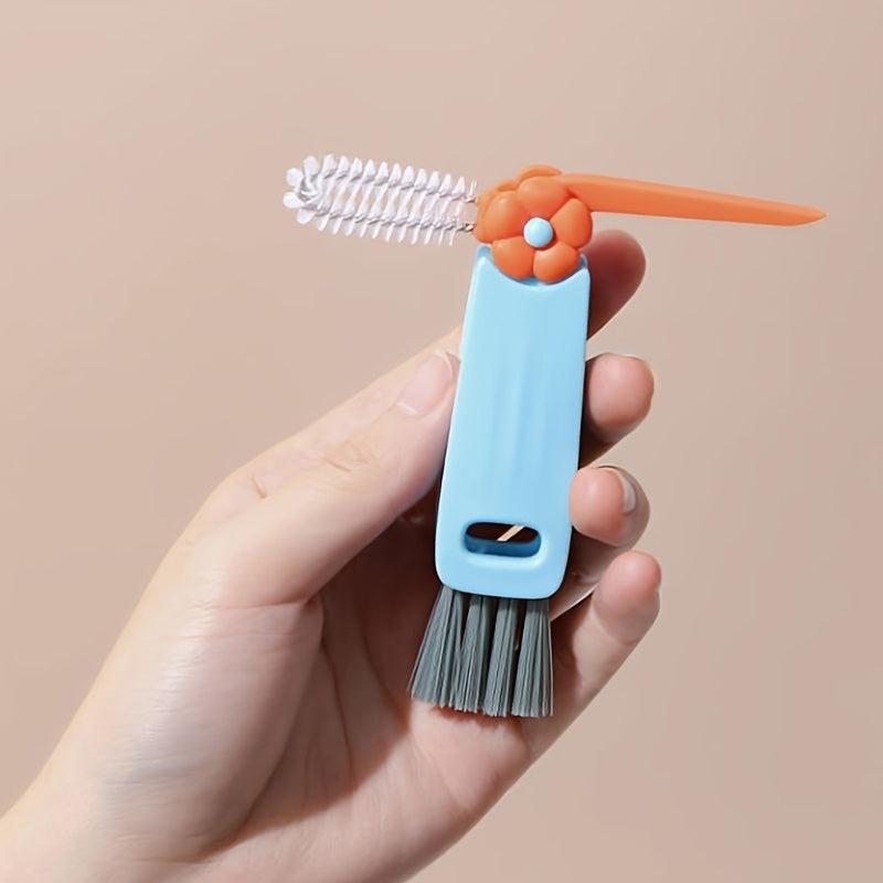 3in1 Bottle Cup Lid Cleaning Brush Multifunctional Tiny Brush