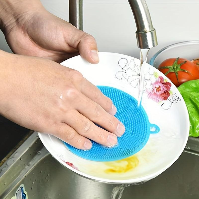 4pcs Kitchen Brush Reusable Vegetable Scrubber Multifunctional Sink Brush