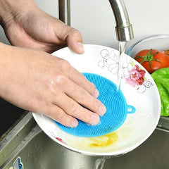 4pcs Kitchen Brush Reusable Vegetable Scrubber Multifunctional Sink Brush