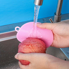 4pcs Kitchen Brush Reusable Vegetable Scrubber Multifunctional Sink Brush