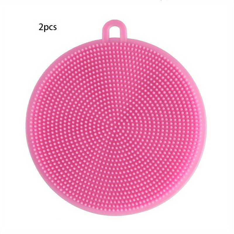 4pcs Kitchen Brush Reusable Vegetable Scrubber Multifunctional Sink Brush
