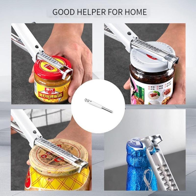 3 in 1 Stainless Steel Jar Opener - Arthritic Hands Friendly