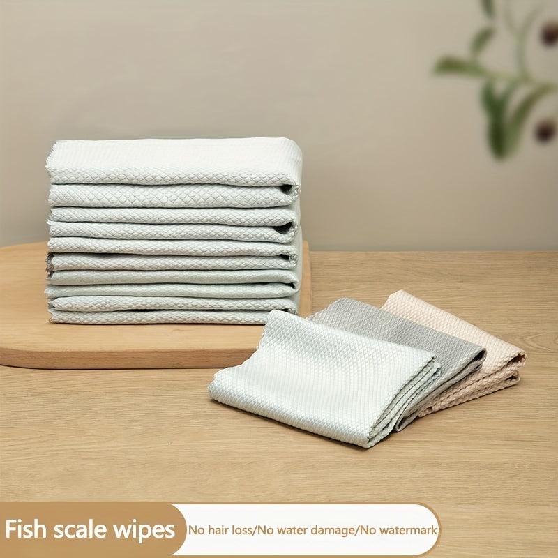 Scouring Pad Square Dish Cloths Kitchen Cleaning Cloth Antibacterial Washable