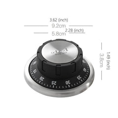 1pc Kitchen Timer Magnetic 60 Minutes Mechanical Timer Stopwatch Alarm Clock