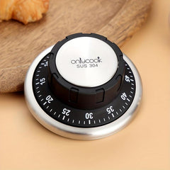 1pc Kitchen Timer Magnetic 60 Minutes Mechanical Timer Stopwatch Alarm Clock