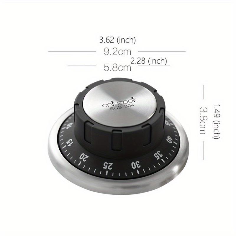 1pc Kitchen Timer Magnetic 60 Minutes Mechanical Timer Stopwatch Alarm Clock